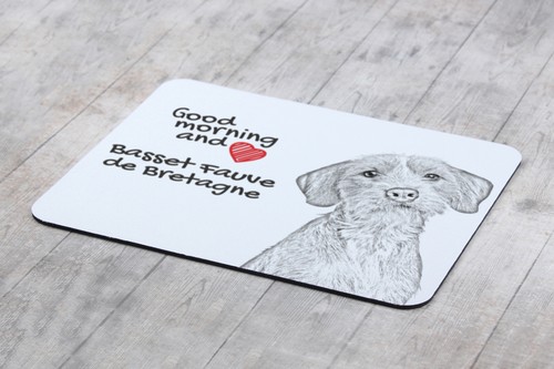 Bretoense Basset muismat met hond Art-Dog - Afbeelding 4 van 7