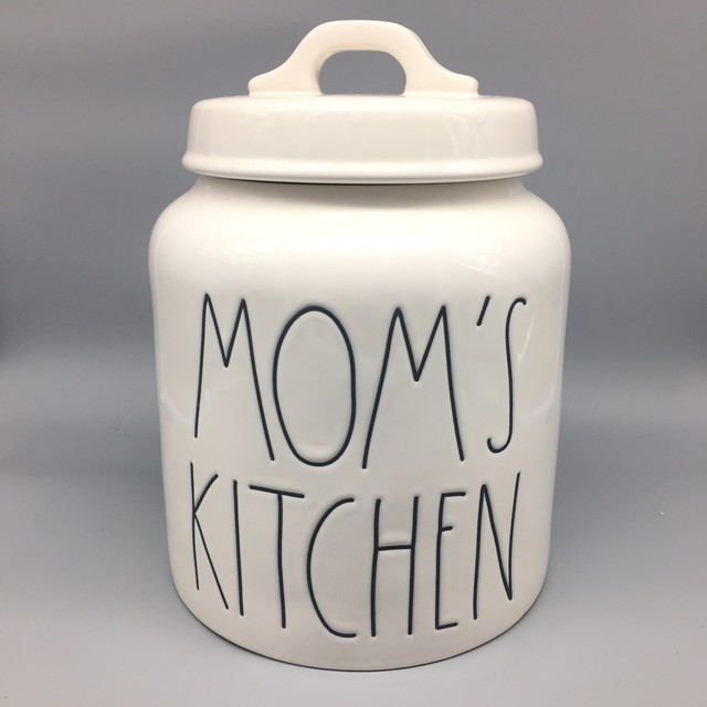 Rae Dunn MOMS KITCHEN Cookie Jar Canister Container Mothers Day LL