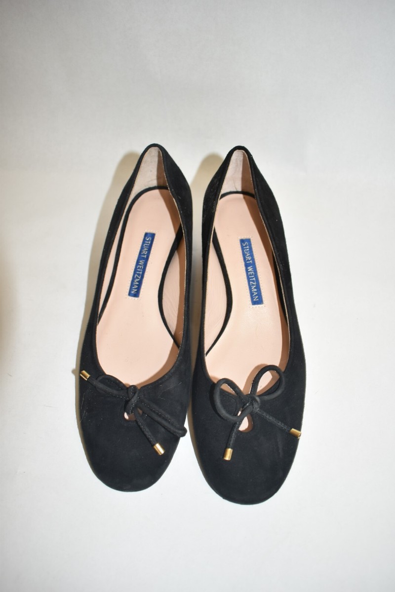 Stuart Weitzman Women Stuart Weitzman Gabby Bow Pumps Black Sz 7.5 main image 1