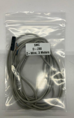 SMC D-Z80 Auto Reed Switch Sensor 24VDC 2-Wire 3 Meters