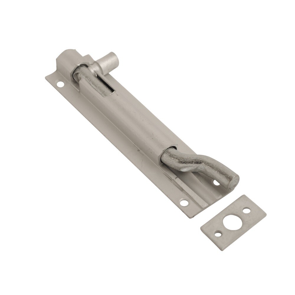 Satin Aluminium Barrel Bolt Cranked Necked Straight Slide SAA Door Lock