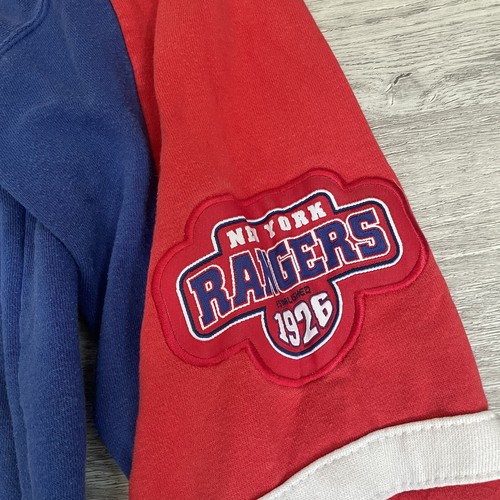 NHL Majestic New York Rangers Hockey Youth Pullover Hoodie Sweatshirt Size Large - Picture 5 of 5