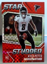 Kyle Pitts Rookies & Stars Red Plaid Prizm Star Studded RC SS30 Atlanta Falcons 