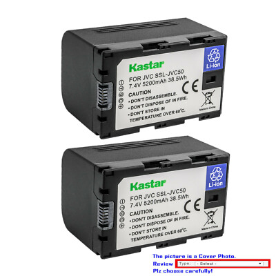 Kastar Replacement Battery for JVC SSL-JVC50 JVC50 & JVC GY-HM200U Video Camera