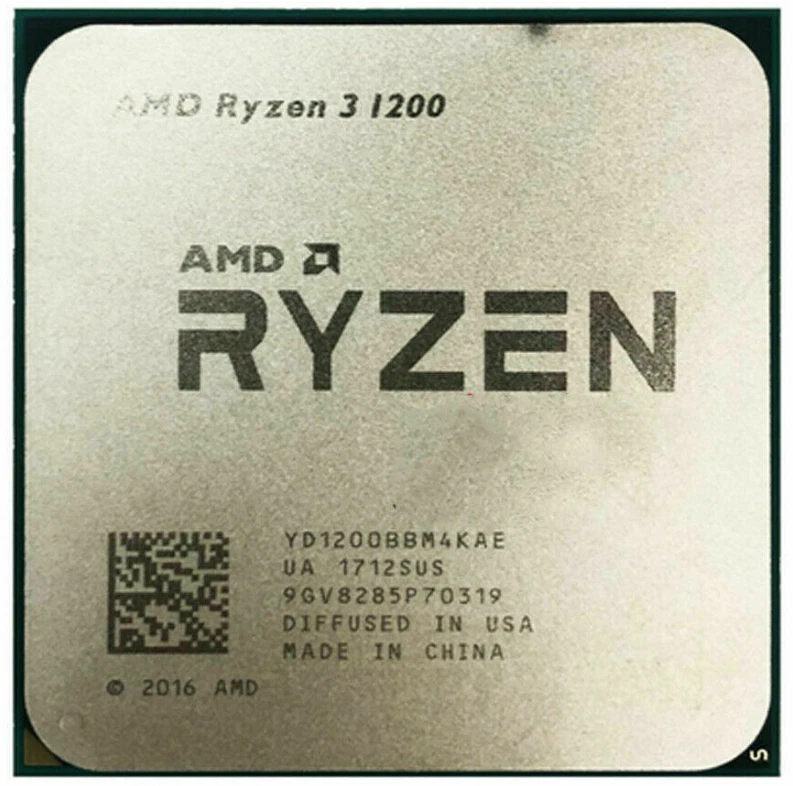 AMD Ryzen series R3-1200, R5-1400,R5-1600,R7-1700,R5-2600,R5-3600, Slot AM4 CPU- - Image 3 of 4