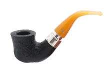 PETERSON OF DUBLIN ROSSLARE ROYAL IRISH SANDBLASTED 05 CALABASH FISHTAIL PIPE