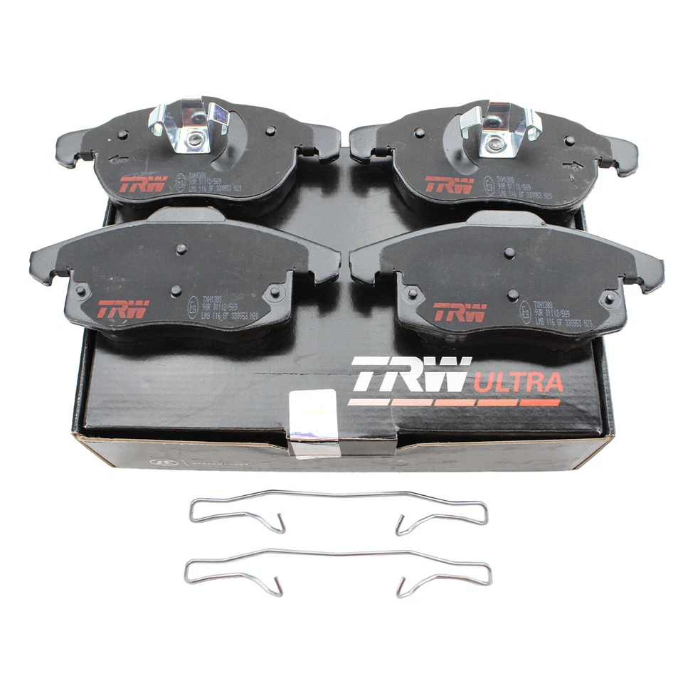 Juego de pastillas de freno de disco TRW ultra delanteras poco metálicas TXH1388 para Saab 9-3 V6 9-3X L4 Foto 3 de 4