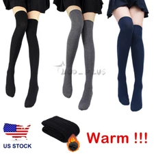 New Women's Knit Thigh High Boot Socks Extra Long Winter Stockings Leg Warmers