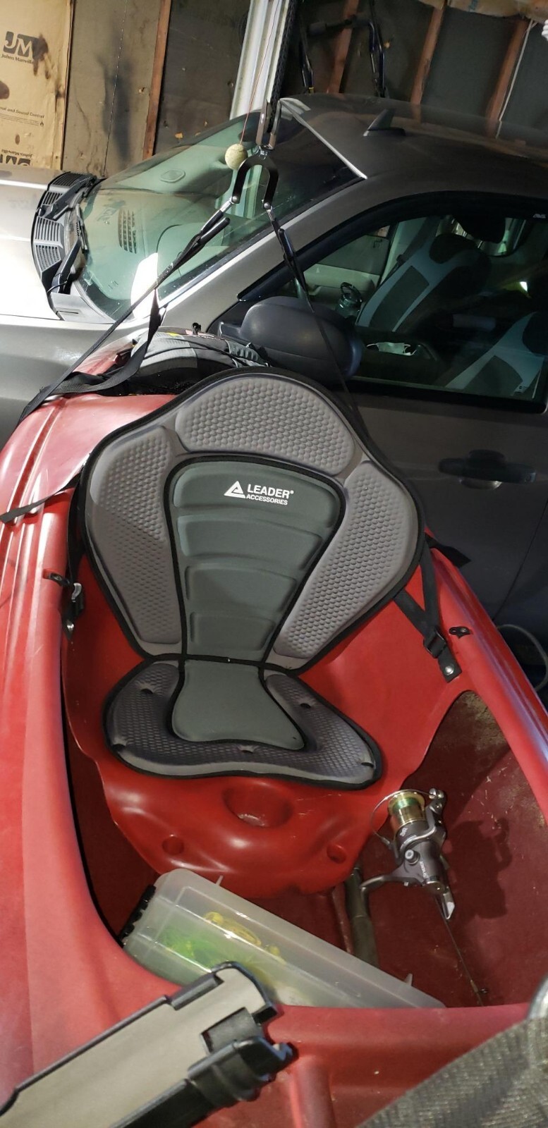 Kayak Seat Paddle Board Chair Padded Cushion w/ Back Support for Canoe SUP Kayak