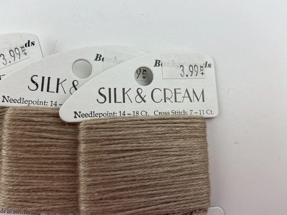 Rainbow Gallery Silk And Cream Thread BG49 Dark Tan Lot Of 3 Discontinued - Image 2 of 4