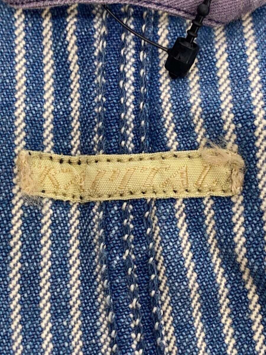 ALTRA KAPITAL altro cappotto XS cotone blu righe hickory