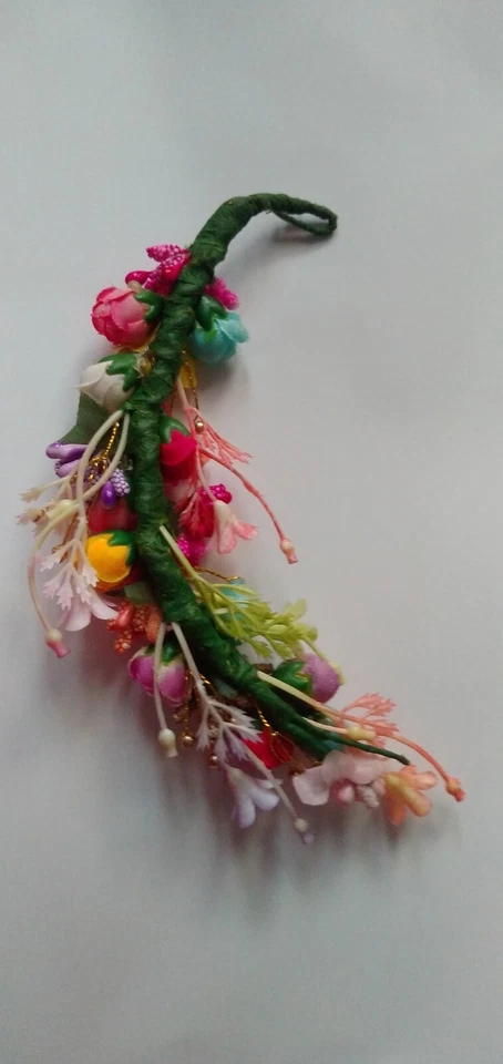 Accesorios para el cabello Gajra Boarch flores artificiales y perla pinza para el cabello Foto 4 de 4