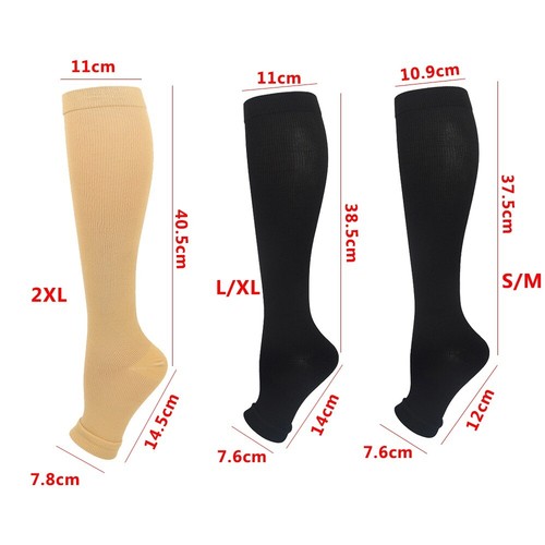 ANTI SWELLING FATIGUE SPORT SUPPORT STOCKINGS NHS COMPRESSION FLIGHT SOCKS PAIR - Picture 12 of 18