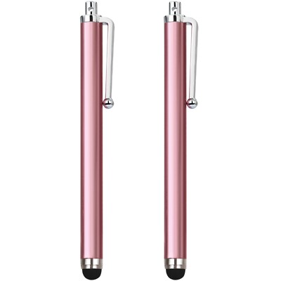 2 Stück Rosa Smartphone Stift Stylus, Silikon Spitze Stifte für Touchscreen Geräte