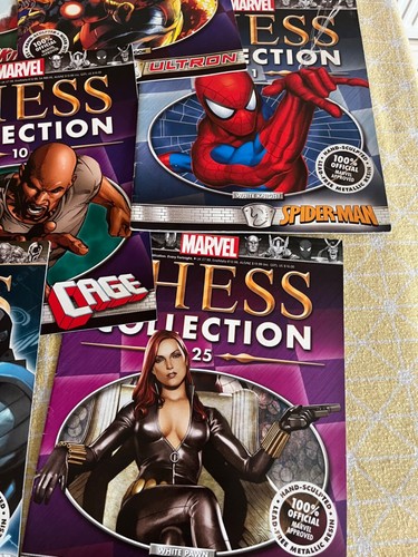 MARVEL CHESS FIGURES JOB LOT 18 PIECES 11 MAGAZINES - Picture 17 of 17