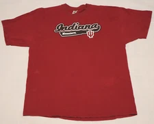 Vintage JERZEES Heavyweight Cotton mens INDIANA HOOSIERS T shirt size XL
