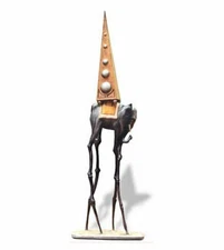 Salvador DALI Temptation of St Anthony Celestial Elephant Resin Sculpture