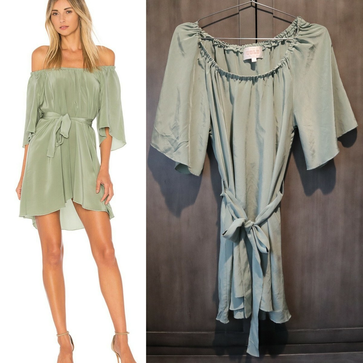 stone cold fox green dress Stone Cold Fox Green Lily Slip Dress Available