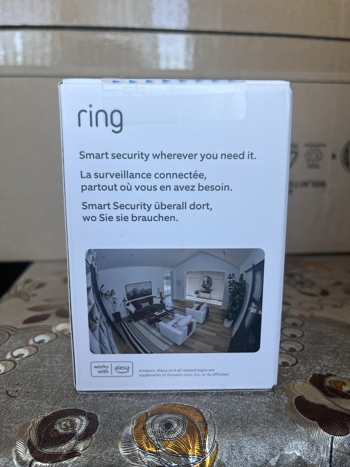 Ring Outdoor Camera Battery Stick Up Cam HD Security Camera Black NEW