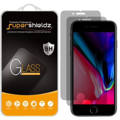 2X Supershieldz Privacy Anti-Spy [Tempered Glass] Screen Protector For iPhone 7