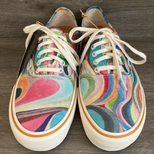 Vans x Chris Johanson Authentic Sf Swirl Multicolor Ultracush Size 10 Men's NWB - Picture 2 of 12