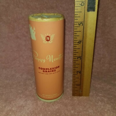 Vintage PEGGY NEWTON Complexion Grains POWDER - 5 1/4'' - 4 Oz OILY SKIN FreeSHIP