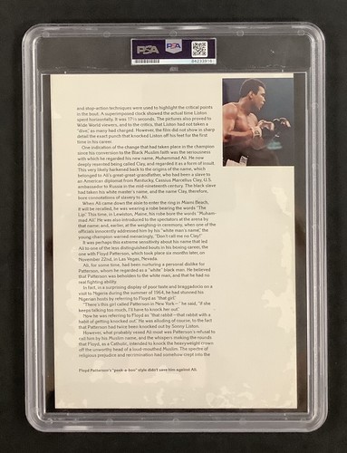 Muhammad Ali Signed Photo vs Joe Bugner Vintage 70's Full Autograph PSA/DNA - Picture 4 of 5