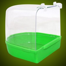  Caged Bird Bath Multi Cage Bird Bath Covered for Small Brids Canary Budgies
