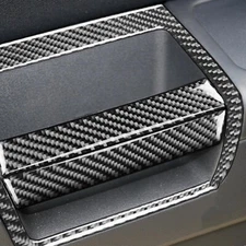 Door Pusher Panel Cover Trim For Dodge Challenger 2008-14 Carbon Fiber Interior