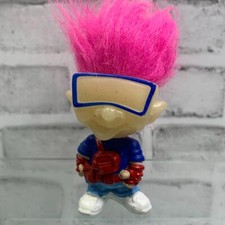 VINTAGE 1993 Burger King KIDS CLUB Glow In The Dark TROLL Doll