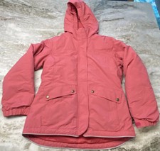 LANDS END Girls Stormer System Fleece Snow Parka Jacket 3-in-1 Coat XL 16 Pink