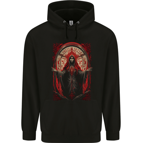 Sweat à Capuche Homme – Cat Cult Chat Démoniaque, Design Graphique, Polycoton