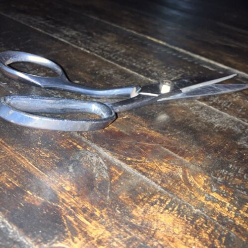 GOLD SEAL 8in Seamstress Shears Angle Scissors Stainless Steel Vintage USA - Picture 3 of 10