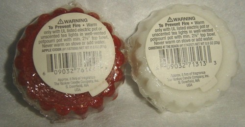 YANKEE CANDLE**APPLE CIDER & CHRISTMAS AT THE BEACH**Set Of 2~BRAND NEW~SEALED - Picture 11 of 11
