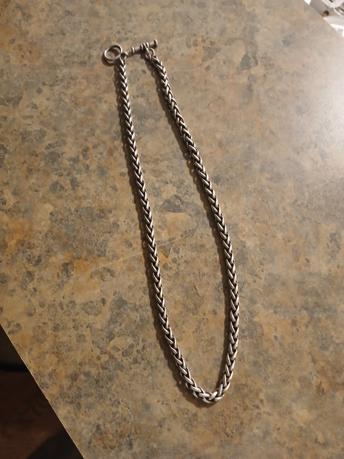 Silver Watch Fob Vintage Mens Women's Chain