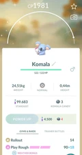 - Shiny Komala - P T C have 80.000 stardust - Description