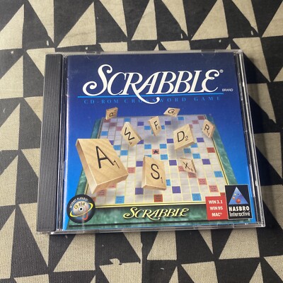 Scrabble (1996)  PC, 1996 CD-ROM Crossword Game Windows 3.1 95 MAC Computer Game