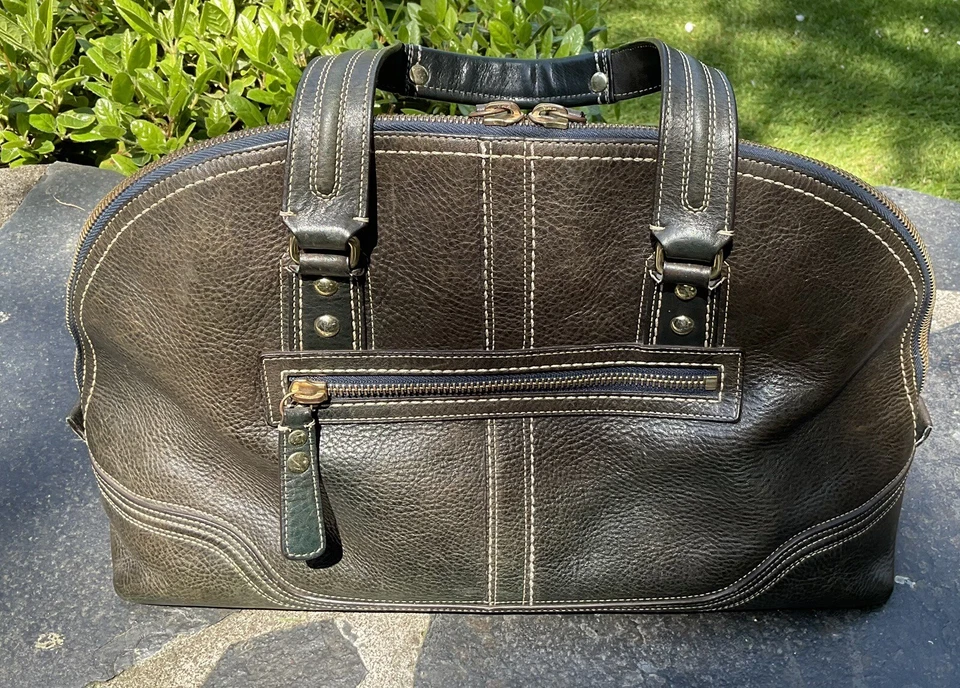 Coach Hampton Miranda Satchel, Faded Teal, Style 11085 - Image 2 of 4