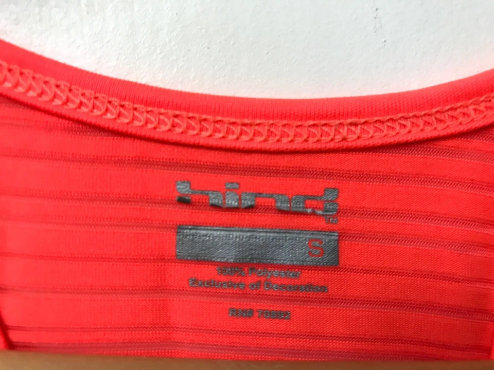 Camiseta sin mangas deportiva de running de fitness naranja para mujer HIND Talla S Foto 2 de 3