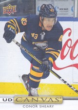 19/20 UD..CONOR SHEARY..CANVAS..CARD # C8..SABRES..FREE COMBINED SHIP