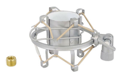Silver Metal Shock Mount w/ Foam For Neumann U 89 i Condenser Studio Microphone
