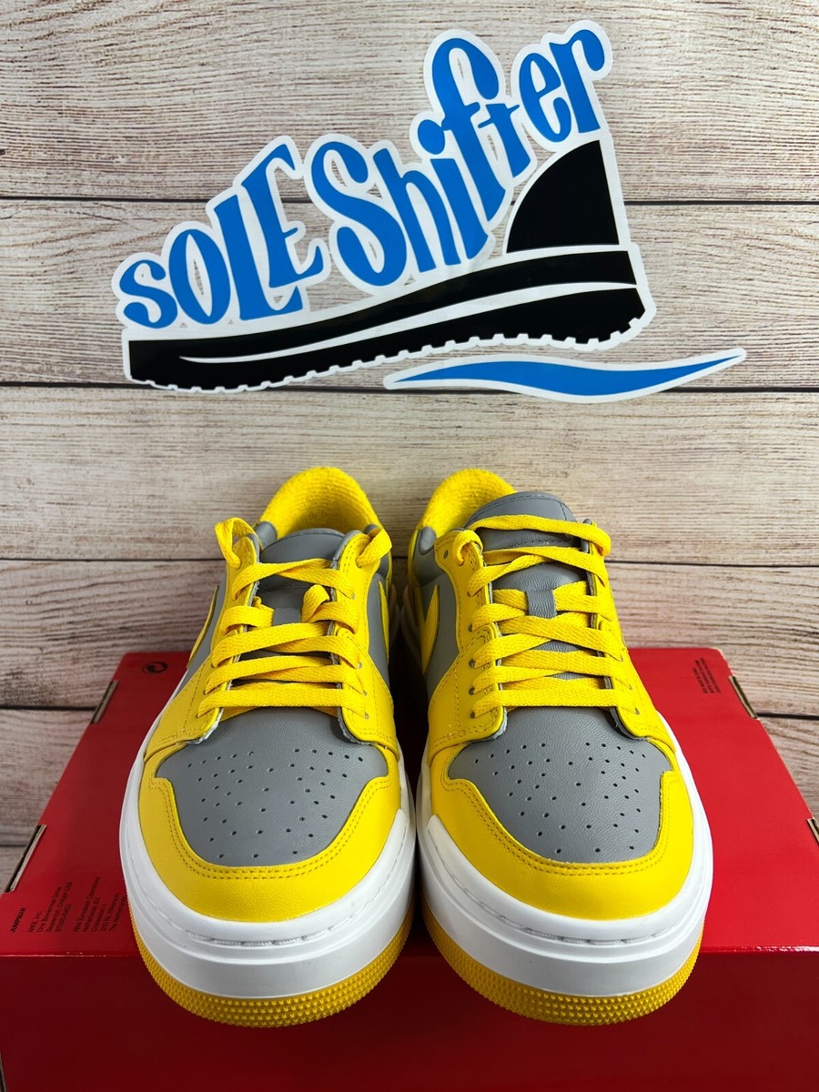 ★人気★【NIKE】★(W)Jordan 1Elevate Lo.w★Varsity Maize★ Air Jordan 1 Elevate Low Cement Grey Varsity Maize Shoes
