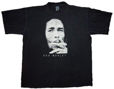 Vintage 90s Bob Marley Smoking T Shirt Men’s 3XL TALL USA Made Slight Fade Rasta