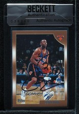 BAS 1998-99 Topps Charlie Ward #35 Seal of Authenticity Auto 3c7