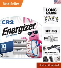 CR2 Lithium Batteries 2 Pack, 3V Photo Batteries