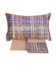 COMPLETO LENZUOLA FAZZINI TARTAN MATRIMONIALE