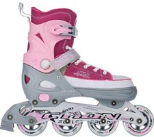 Rollschuhe, verstellbare Sneaker NJ2132, Rosa, Gr&ouml;&szlig;e XS