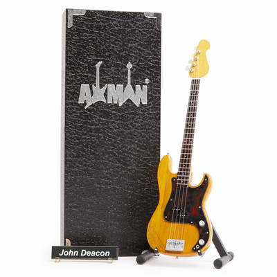 John Deacon Bassgitarre Miniatur Nachbau | Queen| Handarbeit Musik Geschenke