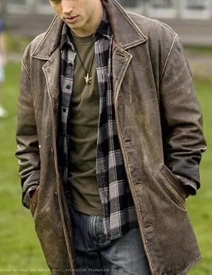 Men’s Dean Winchester Supernatural Vintage Sheepskin Genuine Leather Jacket
Opens in a new window or