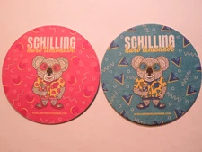 Beer Coaster: SCHILLING Cider House Hard Lemonade Cider; Portland OR - Cute Bear